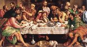 BASSANO, Jacopo The Last Supper ugkhk oil on canvas